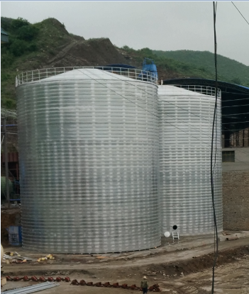 丁青粮食钢板仓的安装全过程不用热焊接